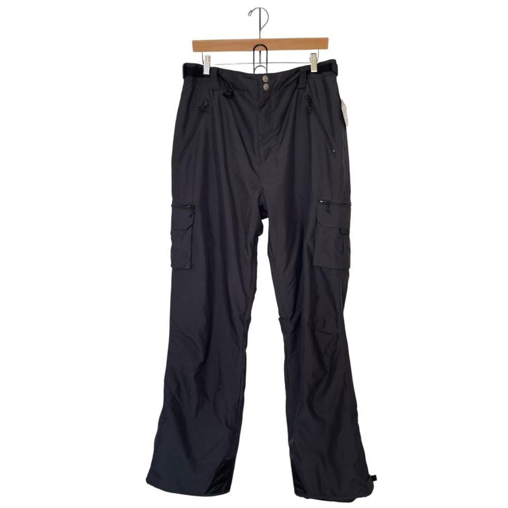 b360 Men’s Black Large Long Insulated Waterproof Cargo Snowboard Ski Pants